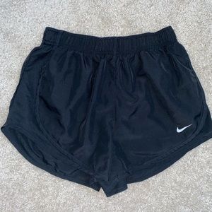 Women’s SMALL, black NIKE athletic shorts! Used